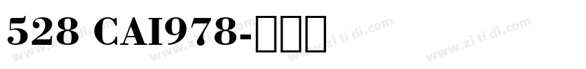 528 CAI978字体转换